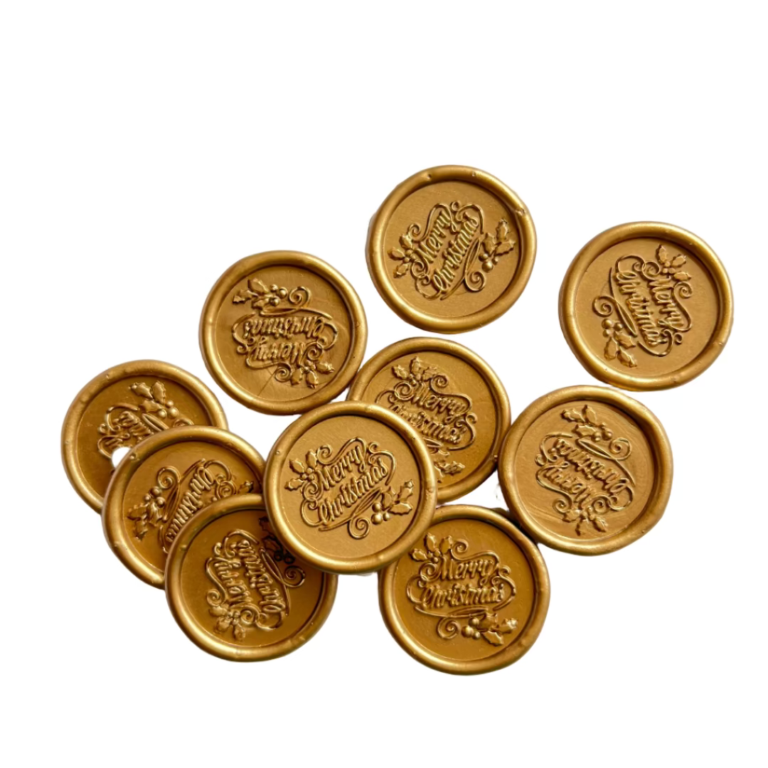 Wax Seal Sticker ( Festive | #FV-002 | Ready to Use | Self Adhesive )