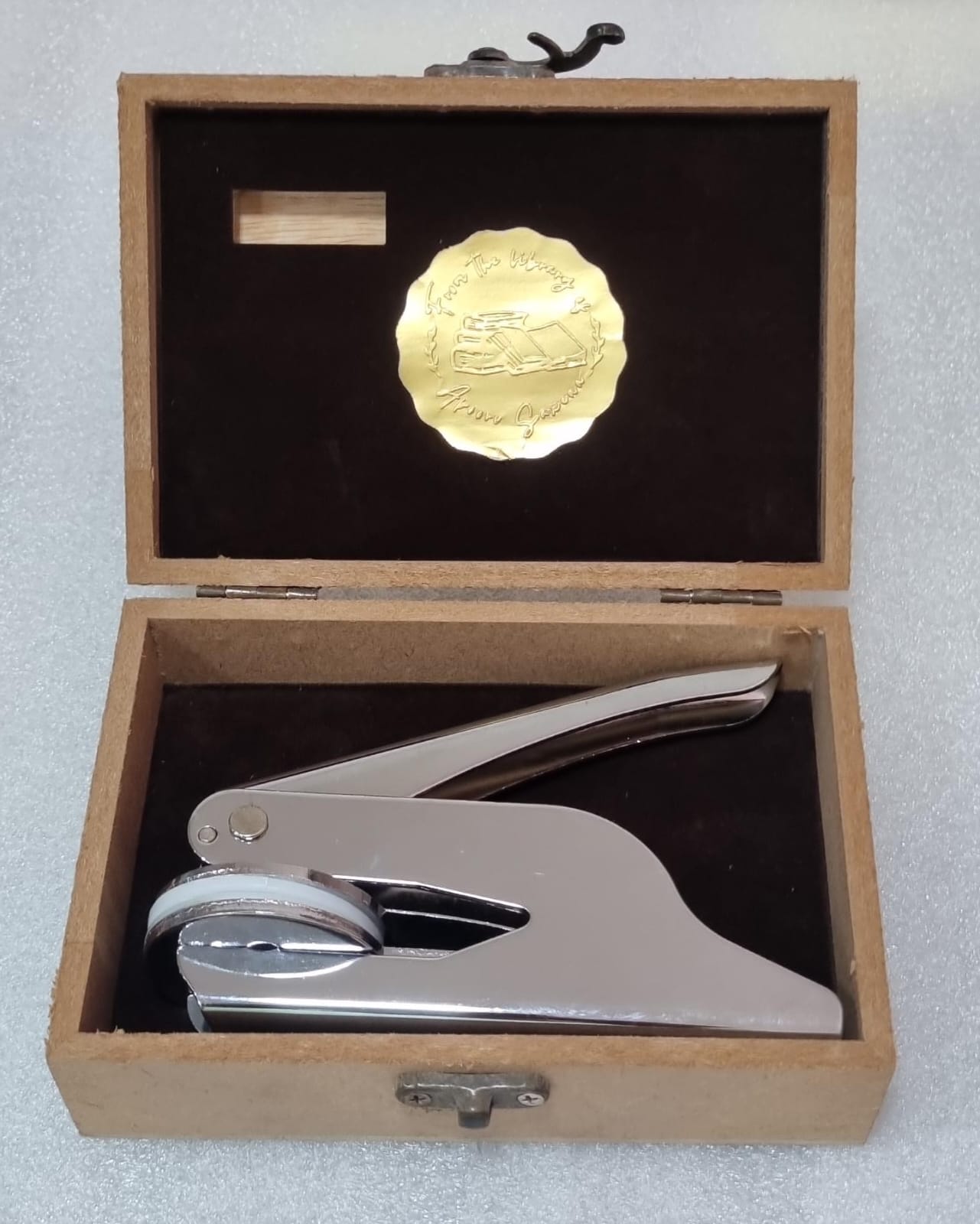 Stainless Steel Paper Embosser (Pre-Designed Template #204, 100% Handmade, with Love)