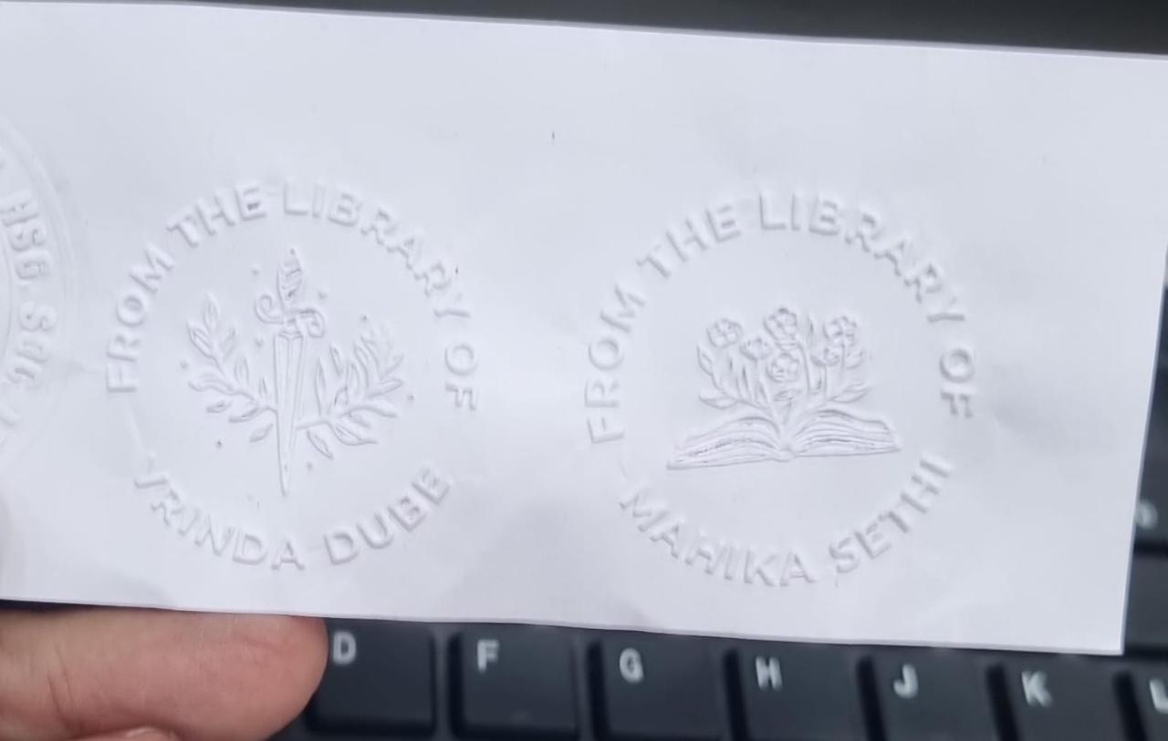 Stainless Steel Paper Embosser (Pre-Designed Template #203, Made with Love)