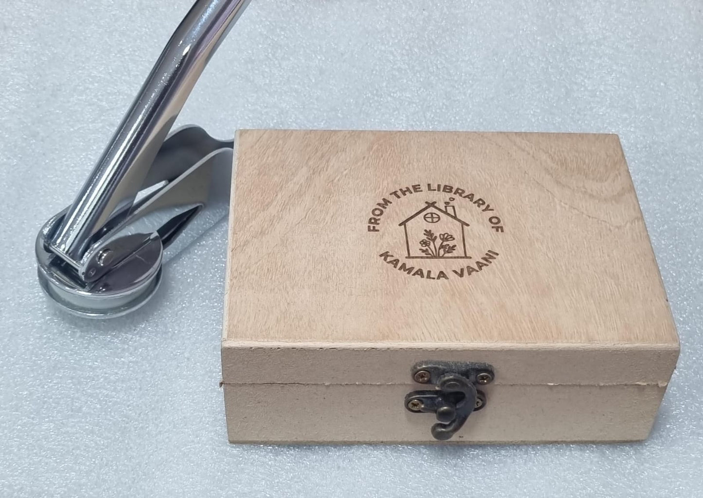 Customizable Stainless Steel Paper Embosser ( Books | #BK-001 | Pre-Designed )