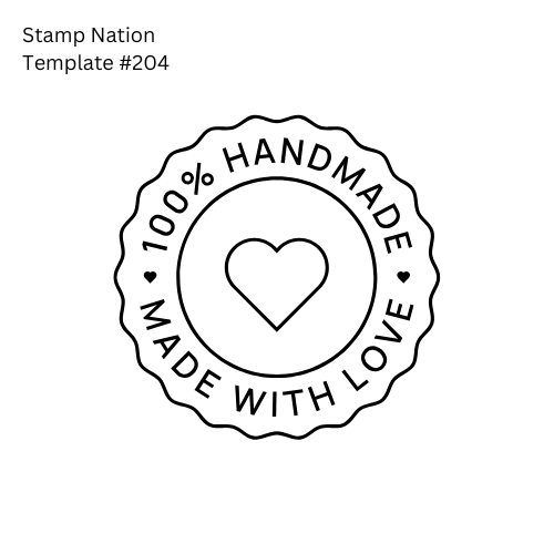 Stainless Steel Paper Embosser (Pre-Designed Template #204, 100% Handmade,  with Love)